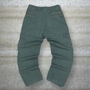 Vintage 90s Blackhawk Tactical Pants 34x30 Baggy Wide Green Double Knees Cargos